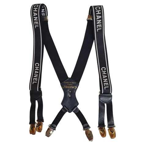 chanel black suspenders|chanel hangers for sale.